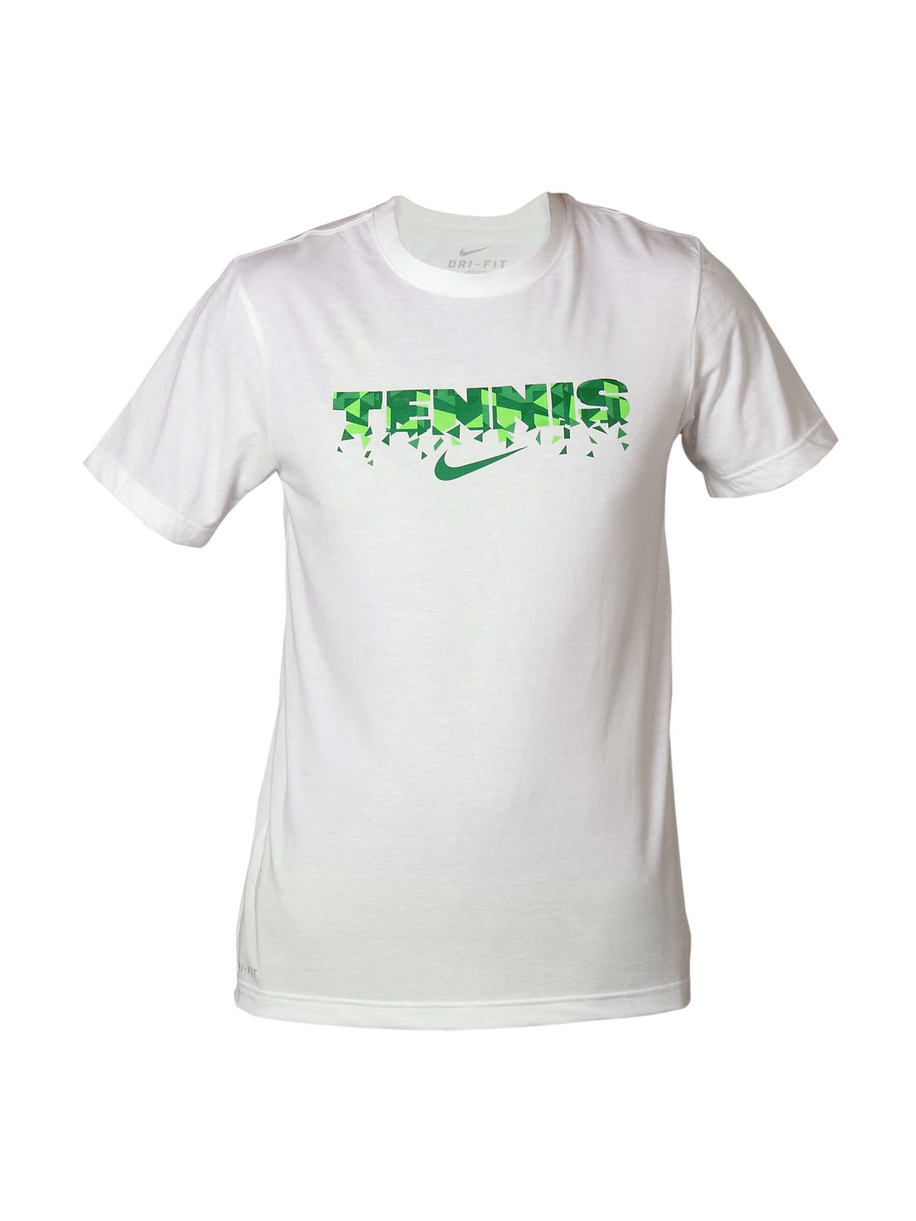 Nike Men Printed Tennis White T-shirt