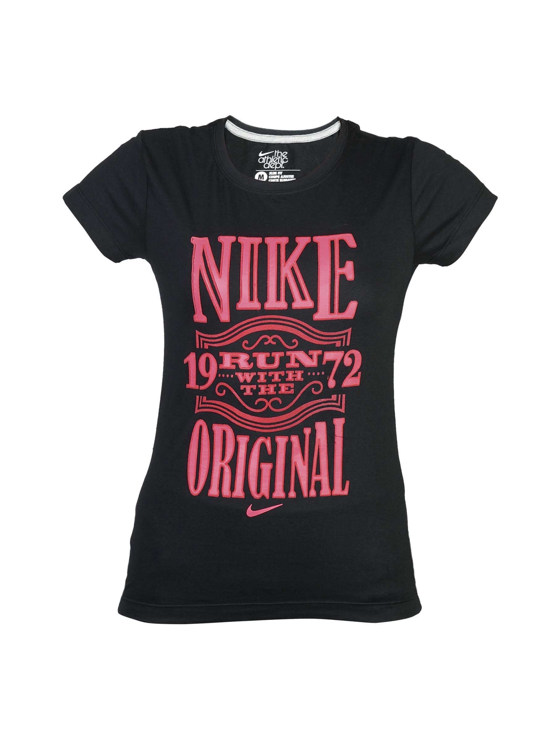 Nike Women Black T-shirt