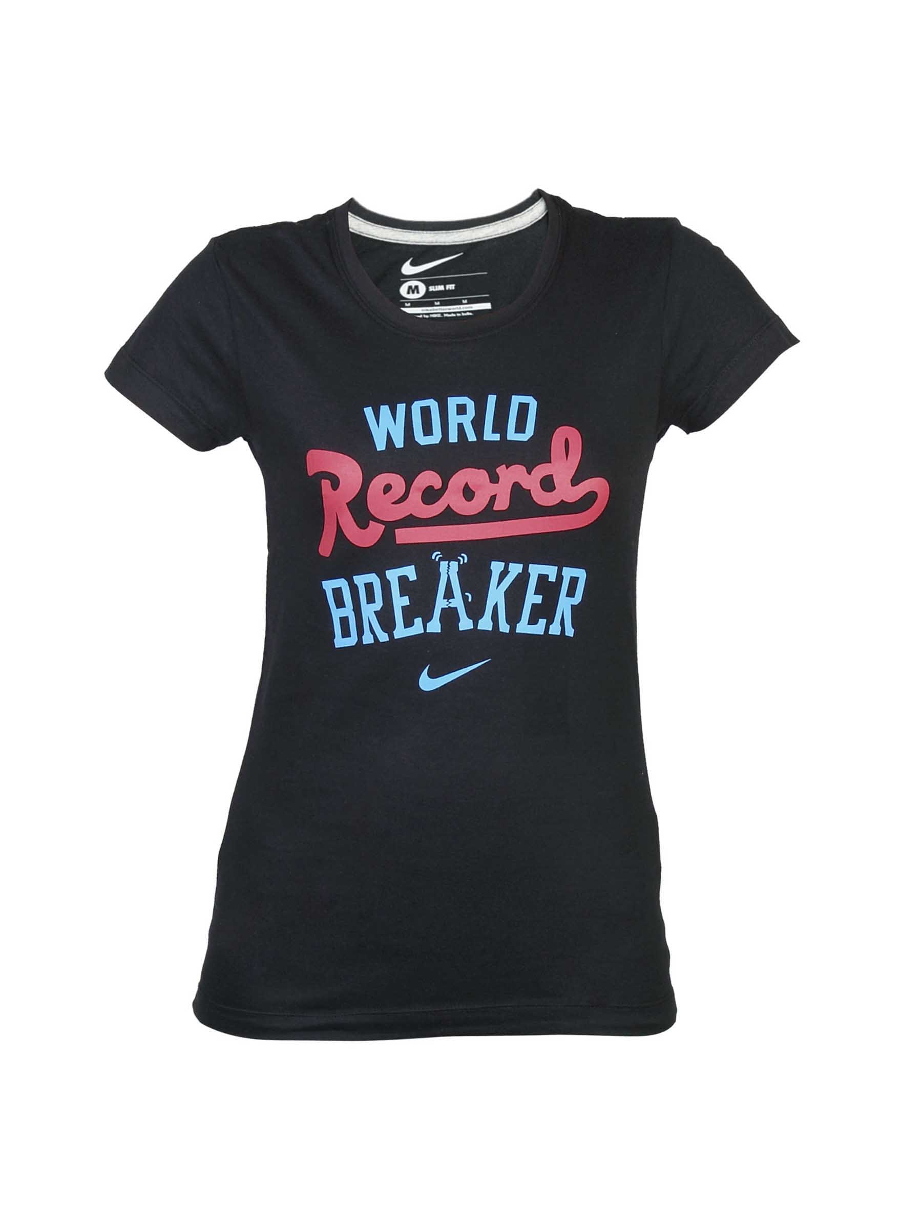 Nike Women Black T-shirt