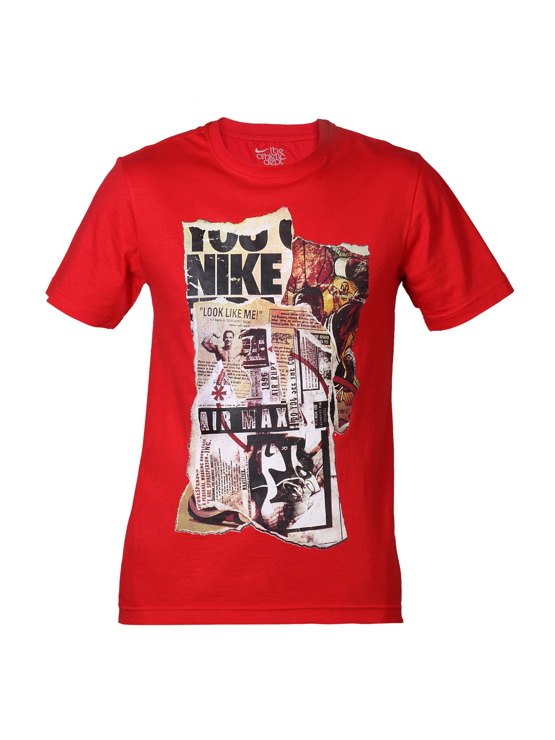 Nike Men Printed Red T-shirt