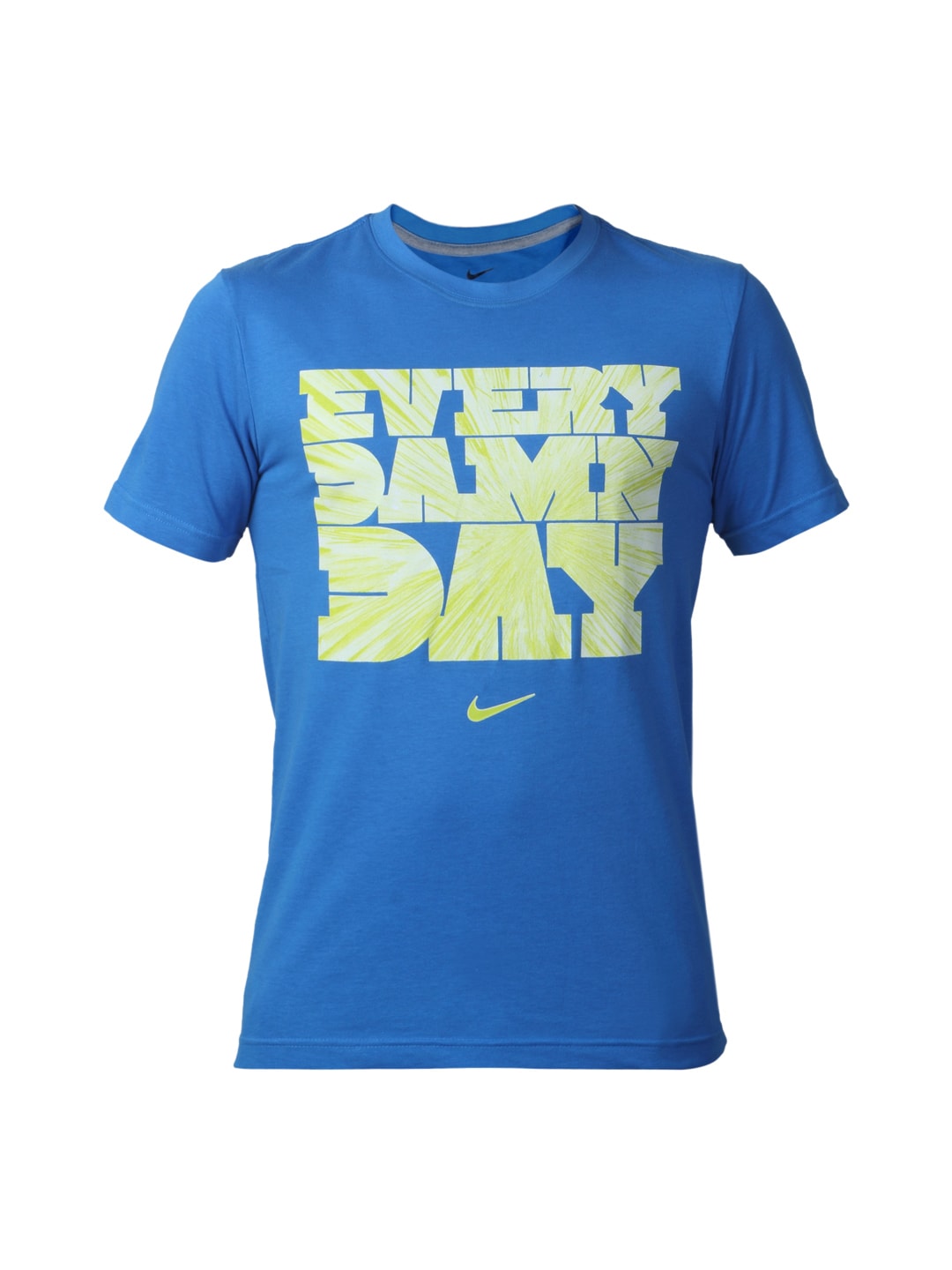 Nike Men Printed Blue T-shirt