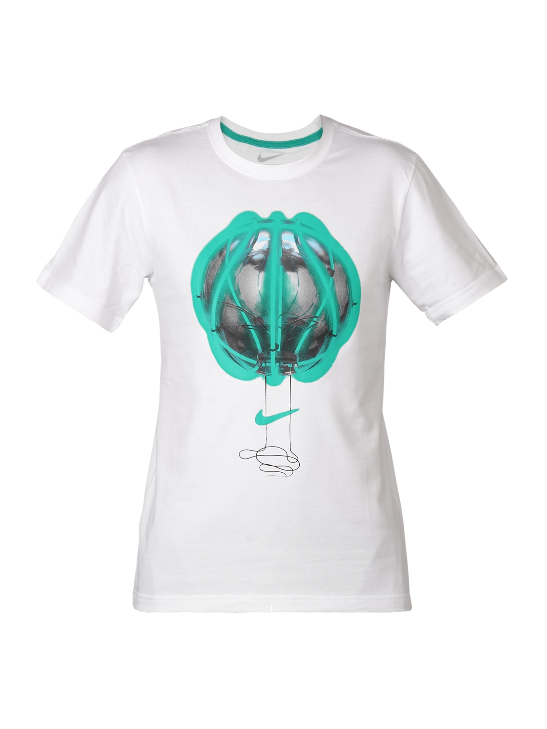 Nike Men White 3D Neon Tee T-shirt