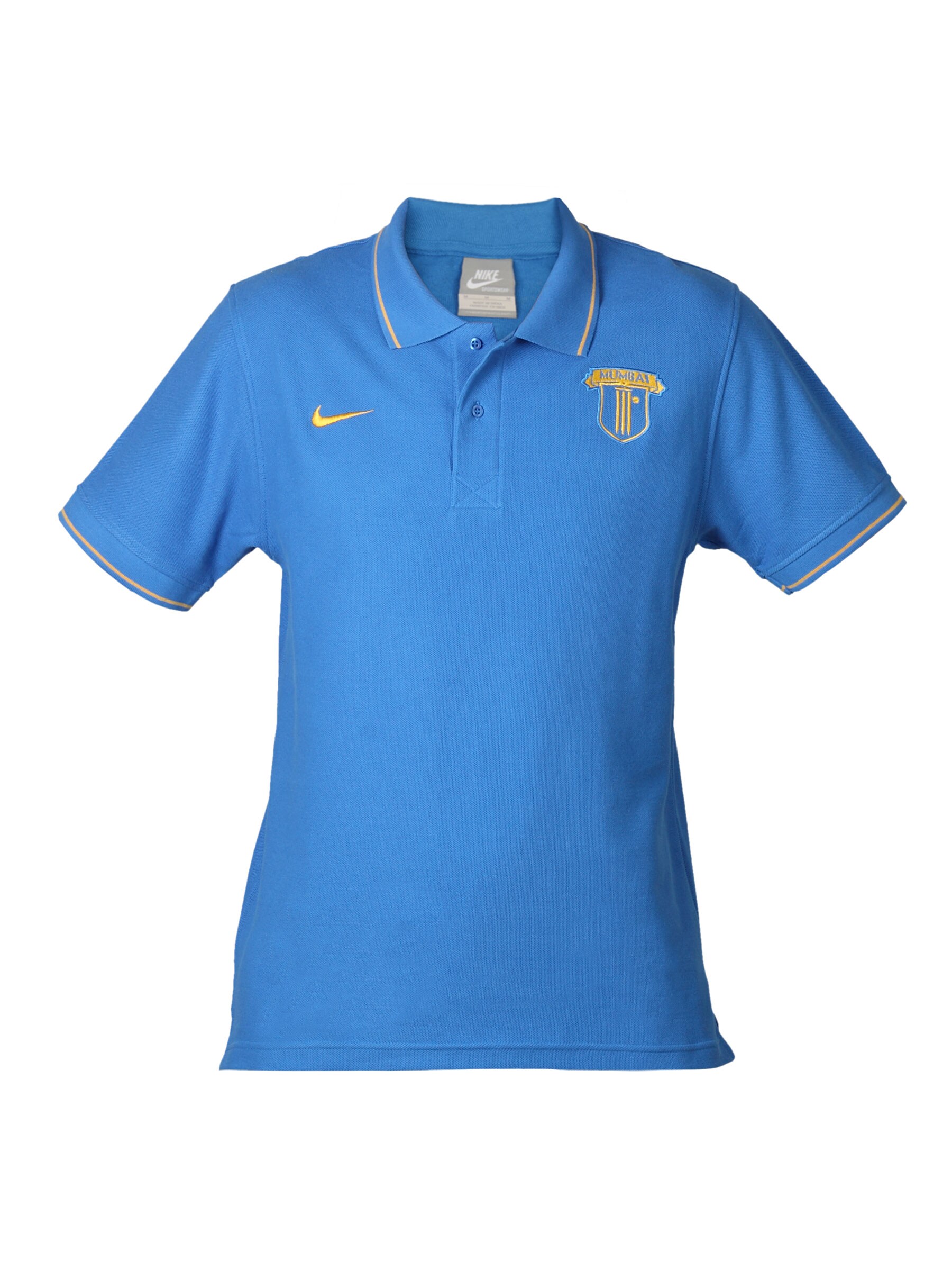 Nike Men Blue Cricket Blue Polo Tshirt