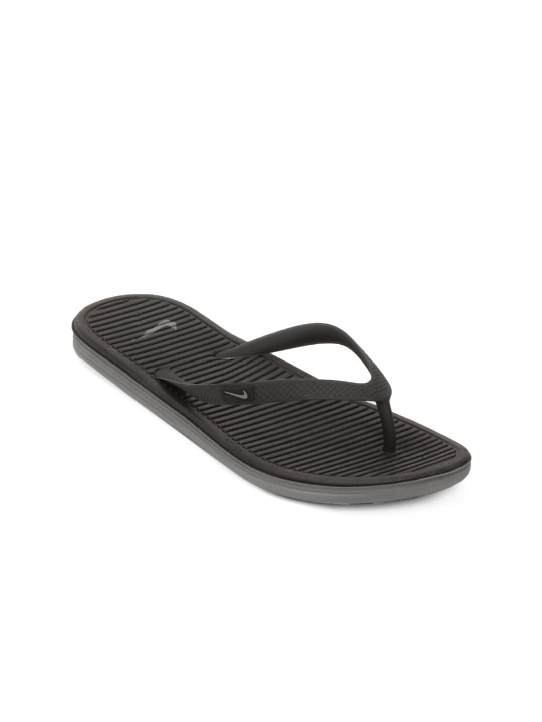 Nike Women Solarsoft Thong Black Flip Flops