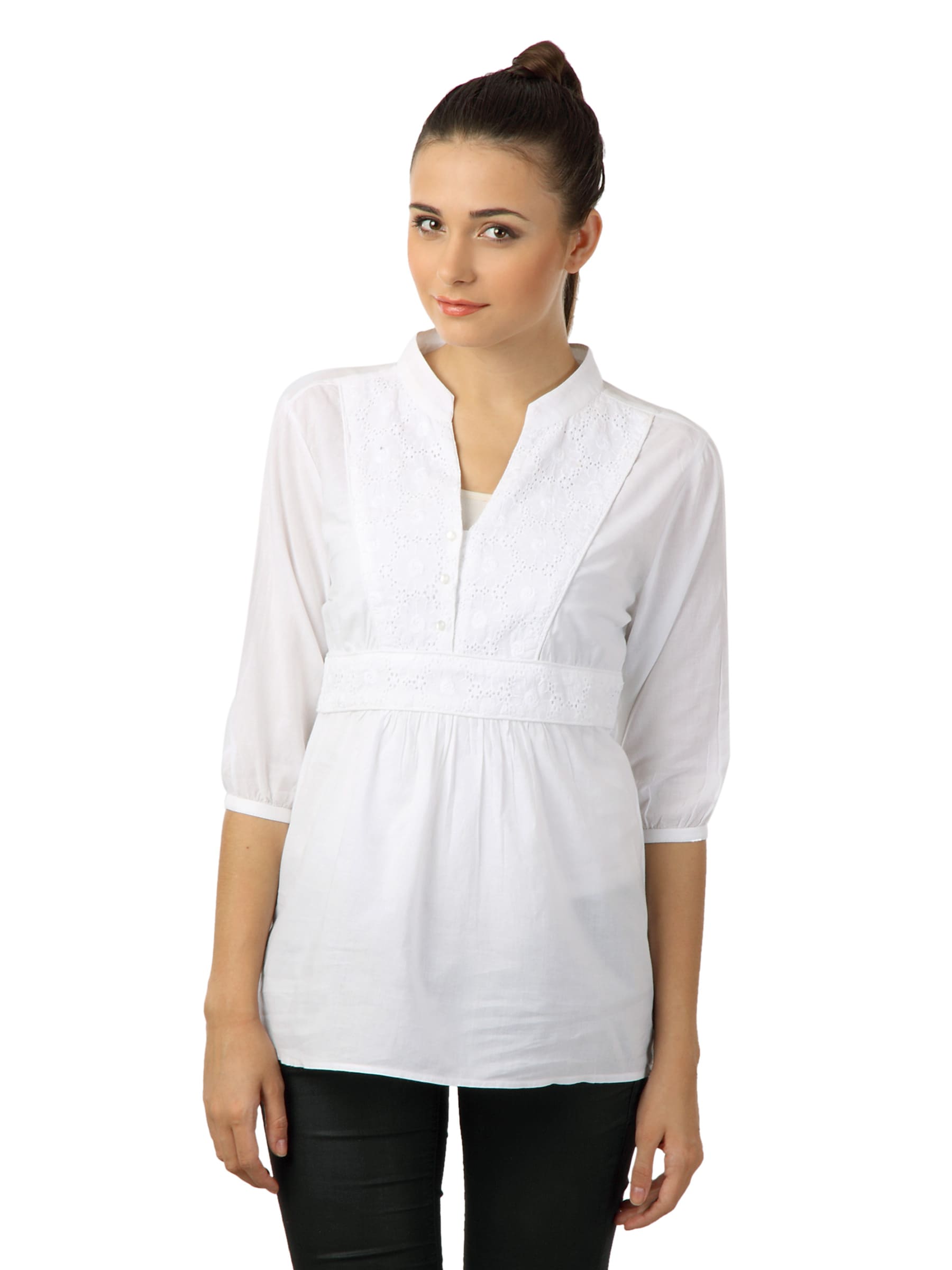 Latin Quarters Women White Top