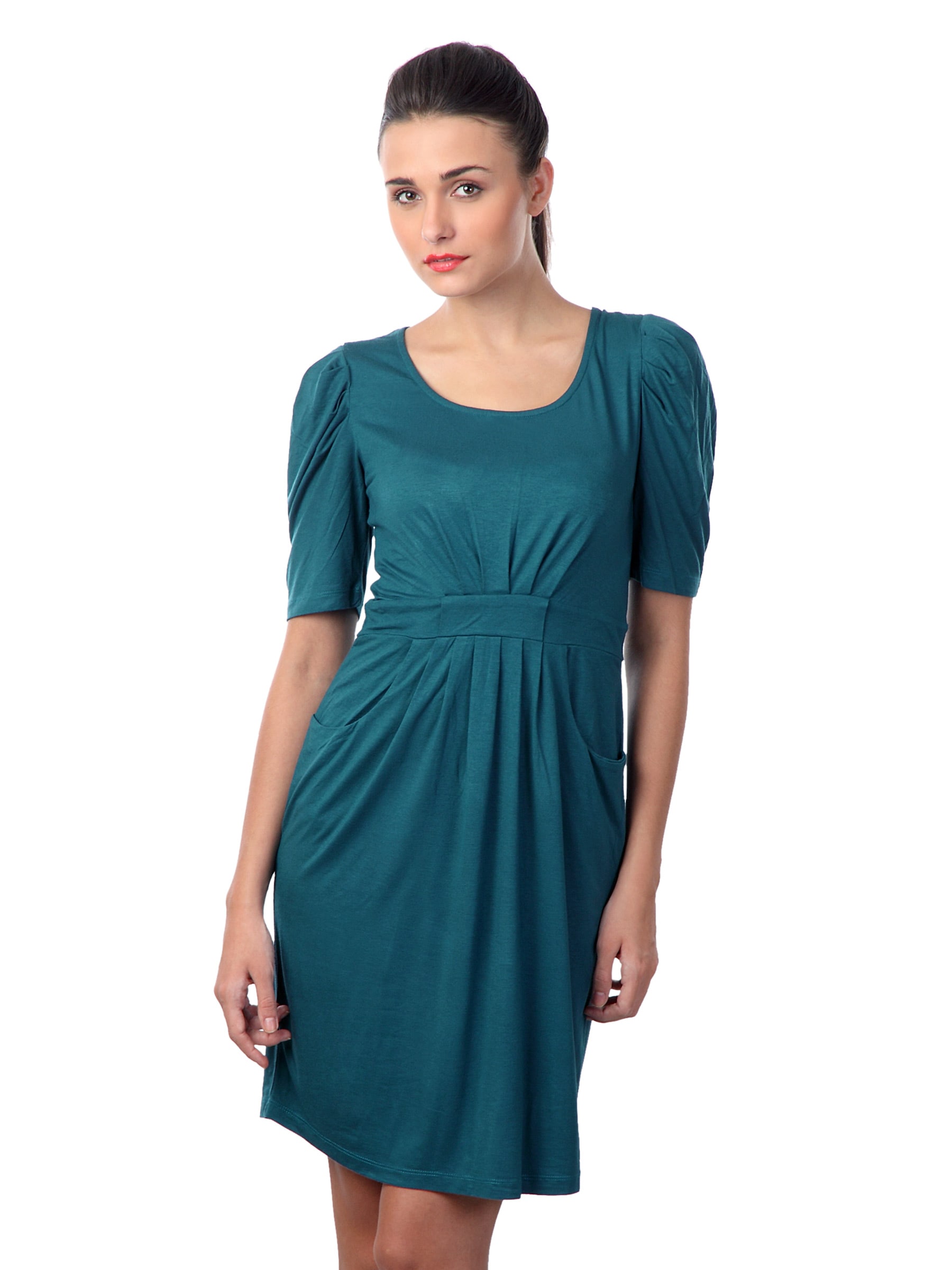 Latin Quarters Women Teal Dress