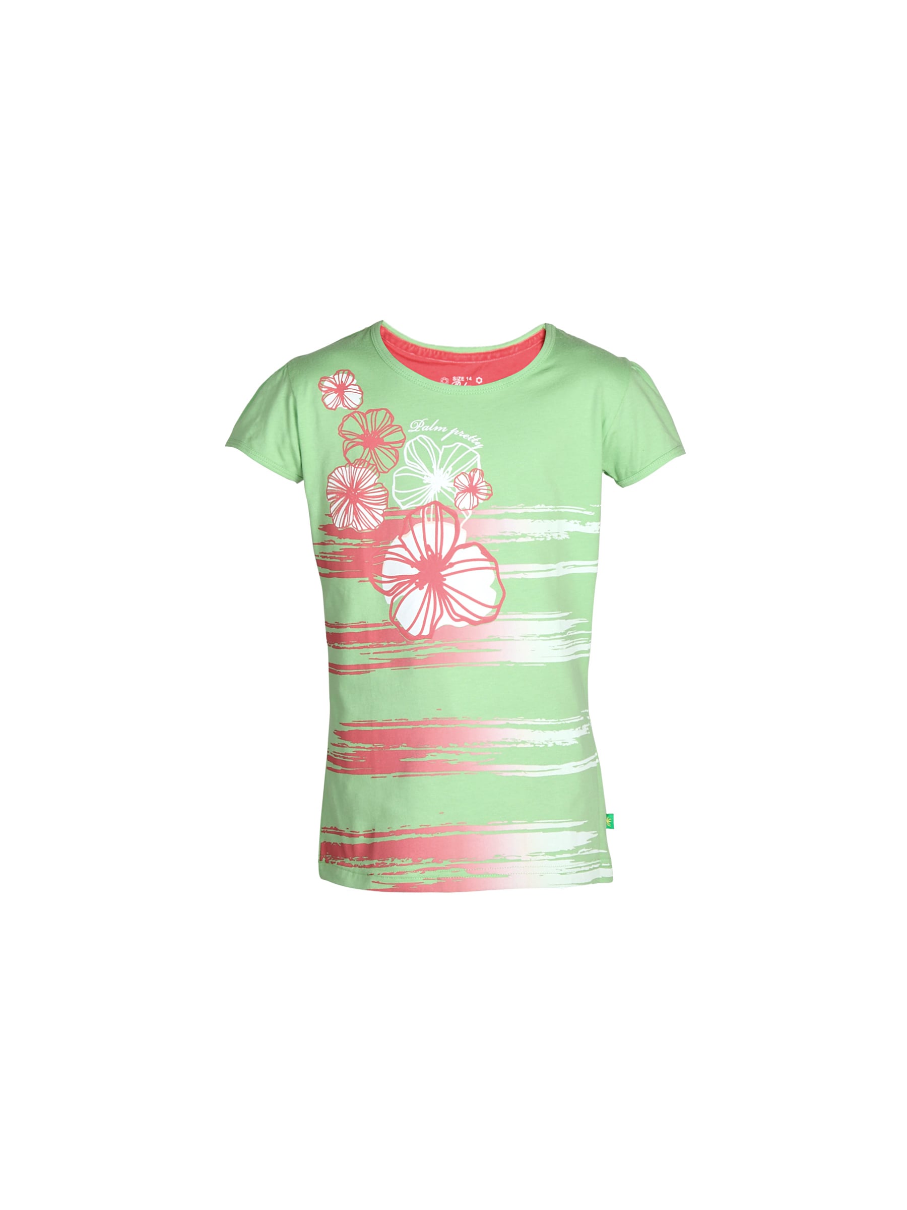 Gini and Jony Girls Printed Green Top