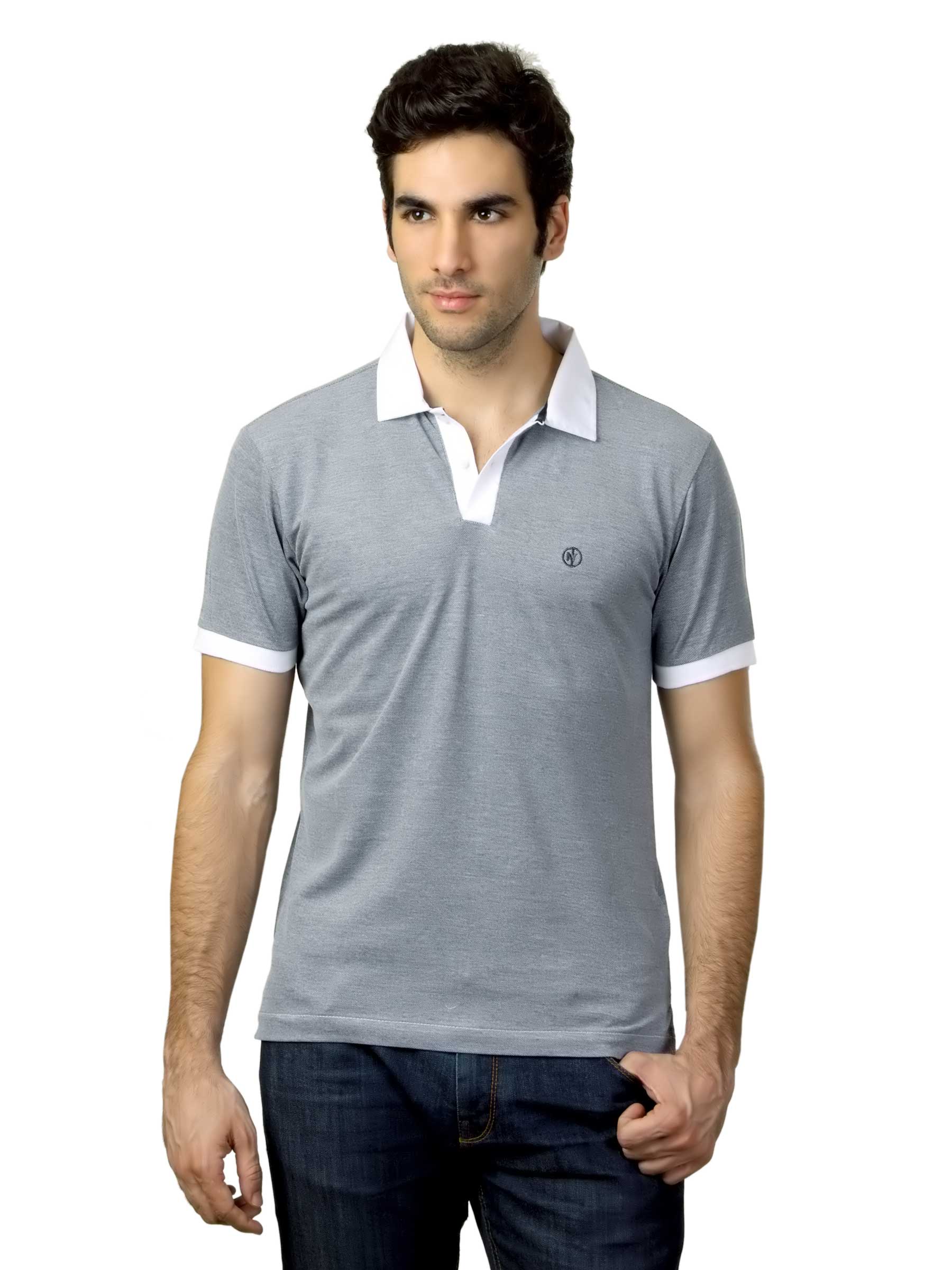 Arrow New York Men Grey T-shirt