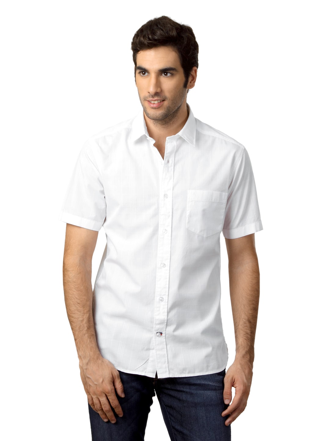 Arrow Sport Men White Slim Fit Shirt