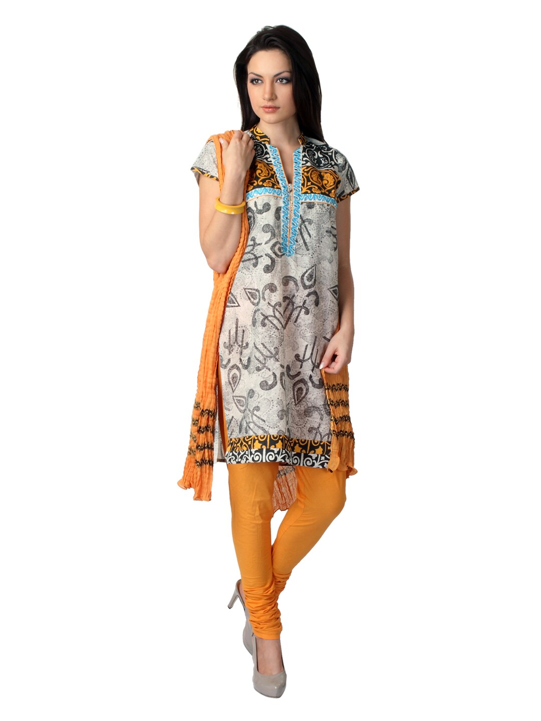 Aneri Women Multi Coloured Salwar Suit