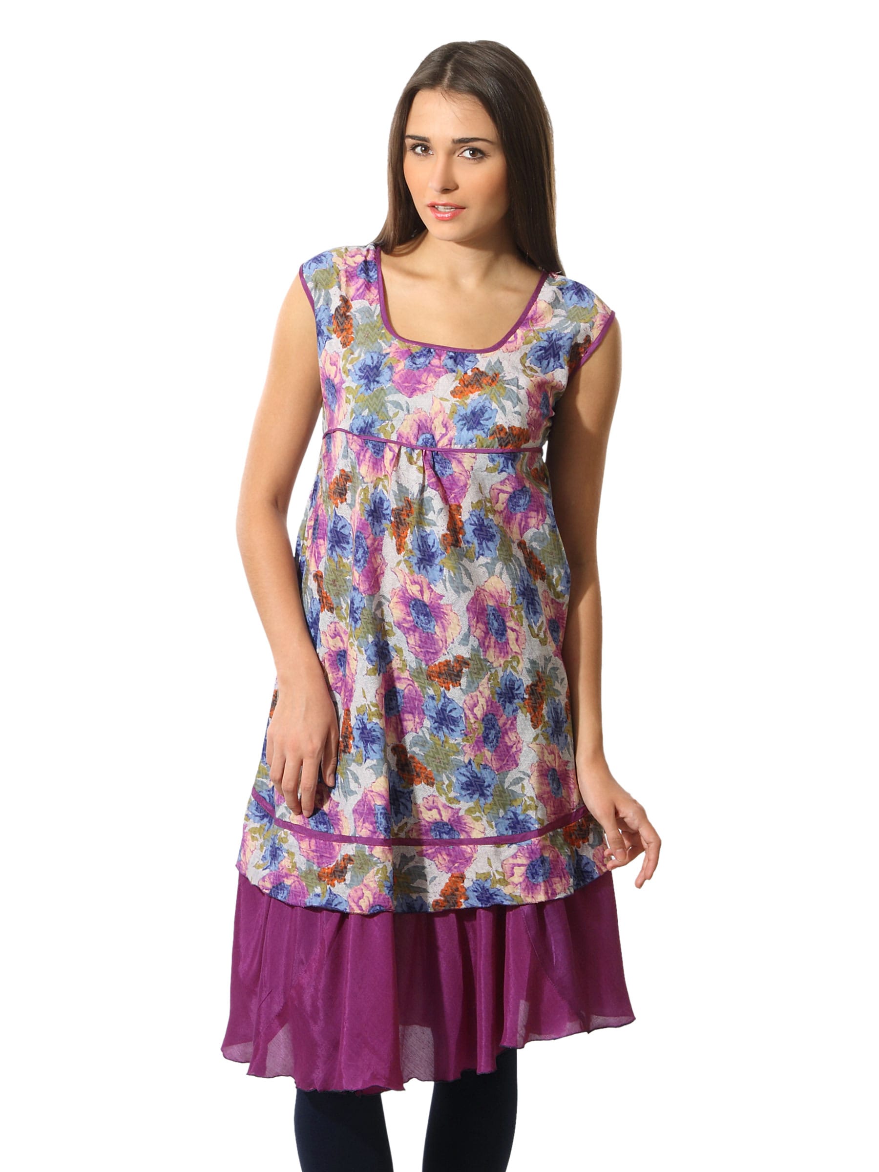 Aneri Women Purple Kurta