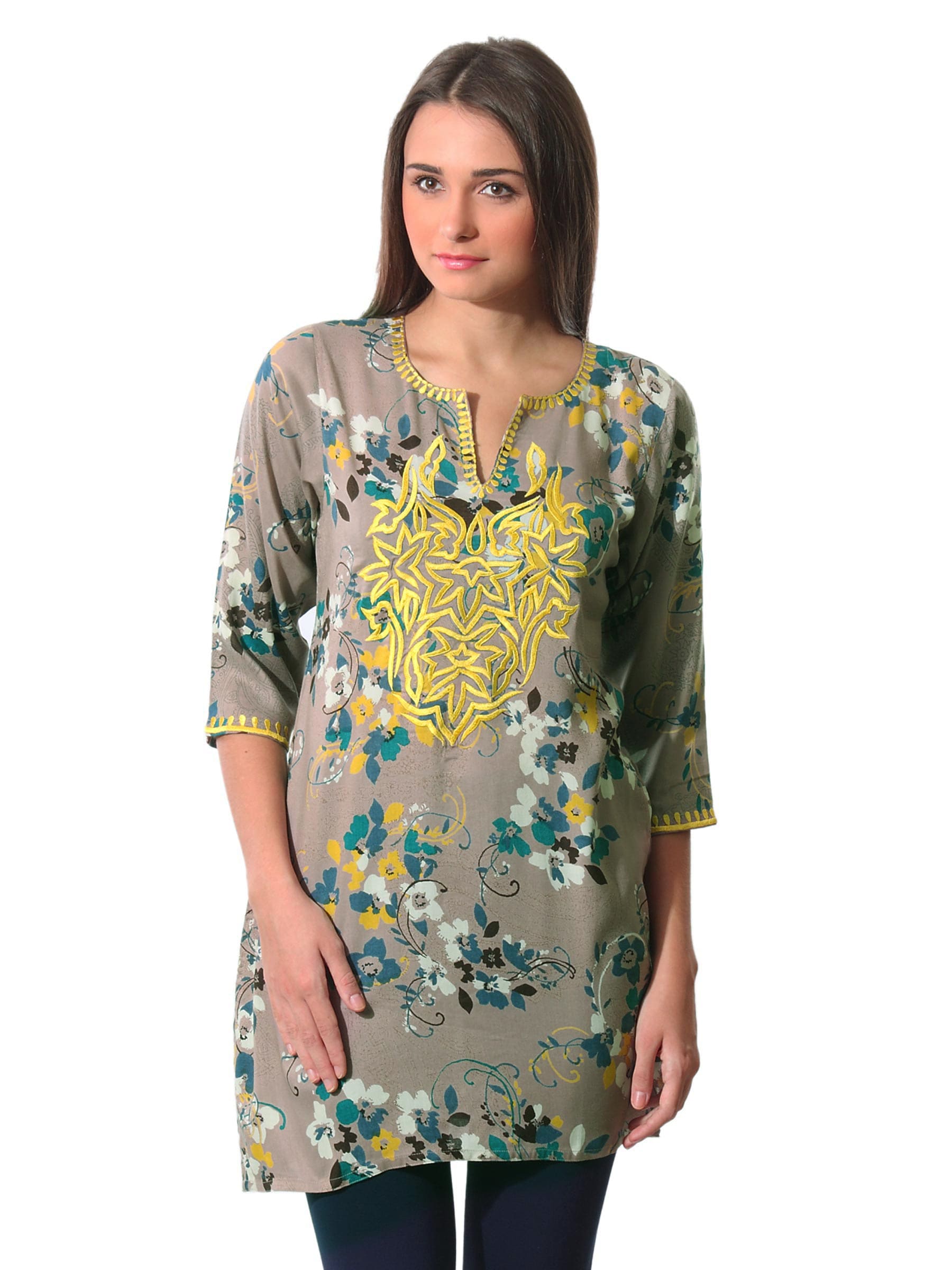 Aneri Women Beige Kurta