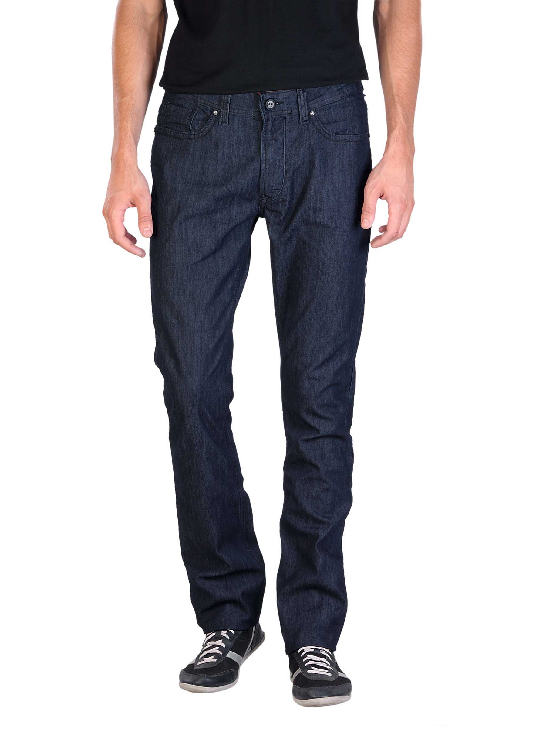 Peter England Men Navy Blue Party Jeans
