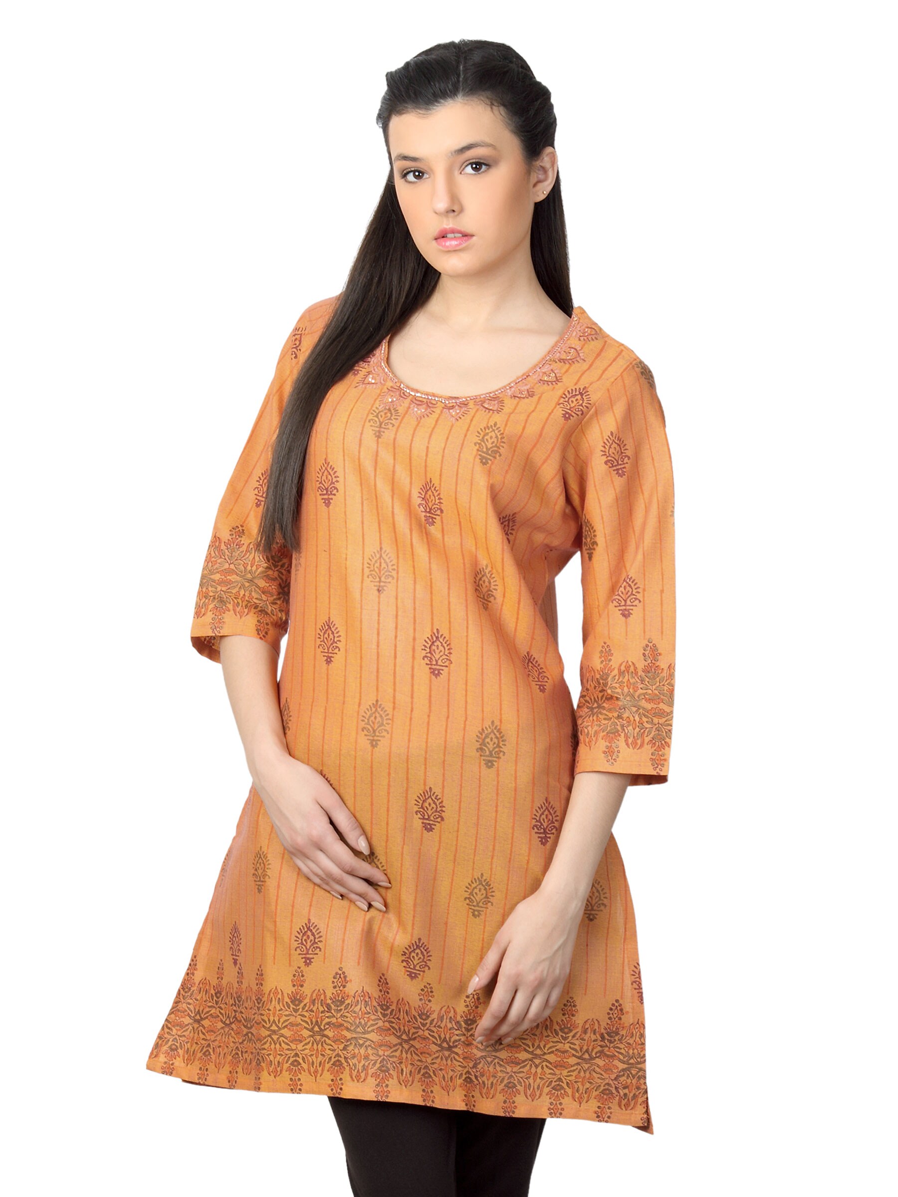 Diva Women Orange Kurta