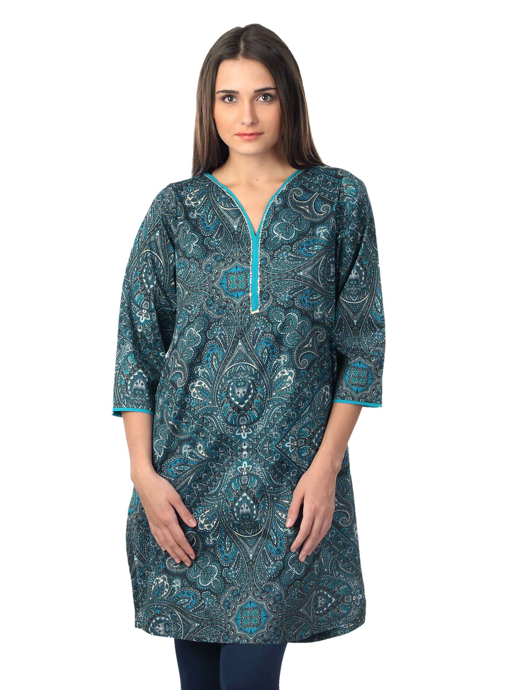 Diva Women Blue Kurta