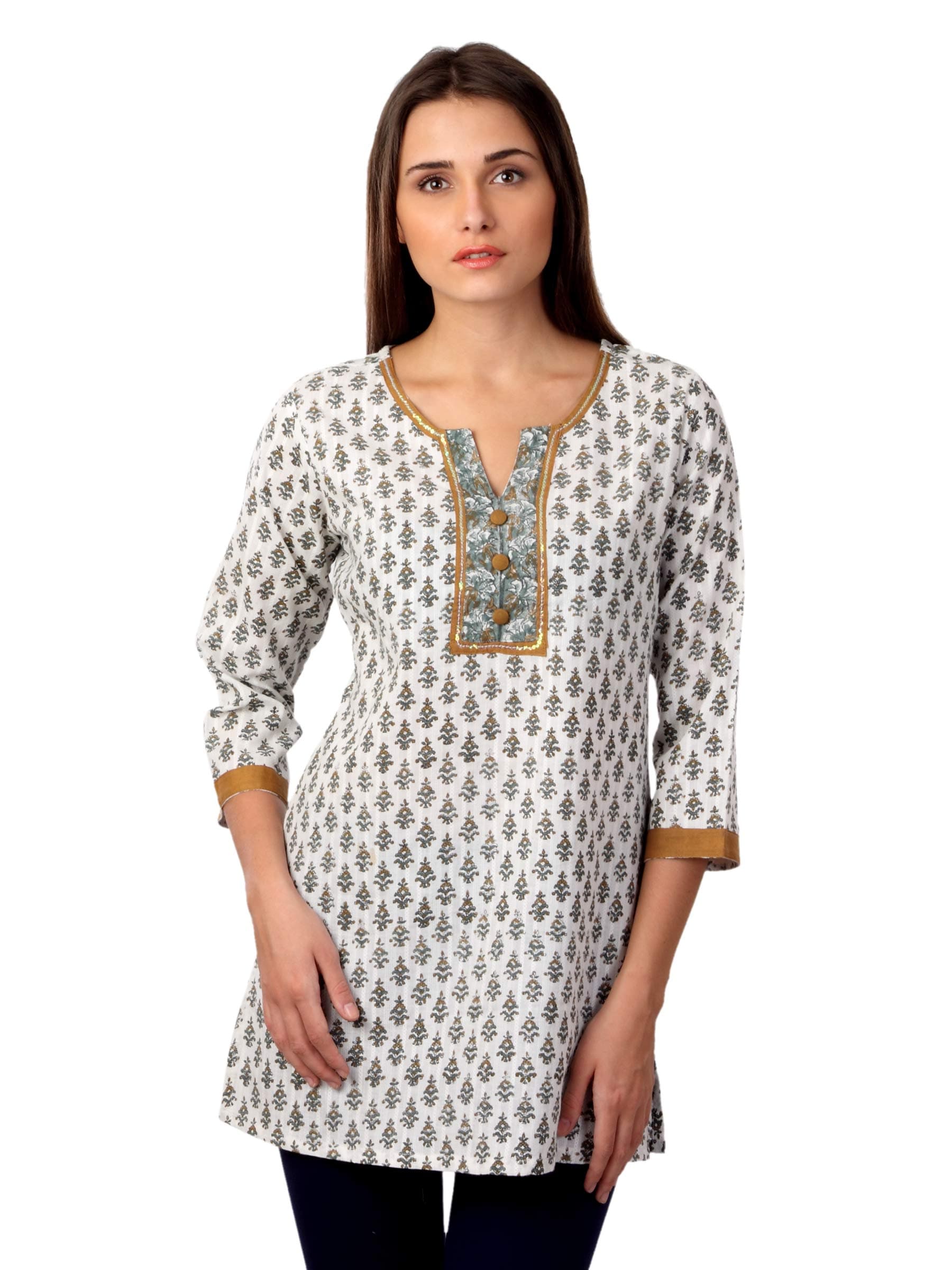 Diva Women White Printed Kurti