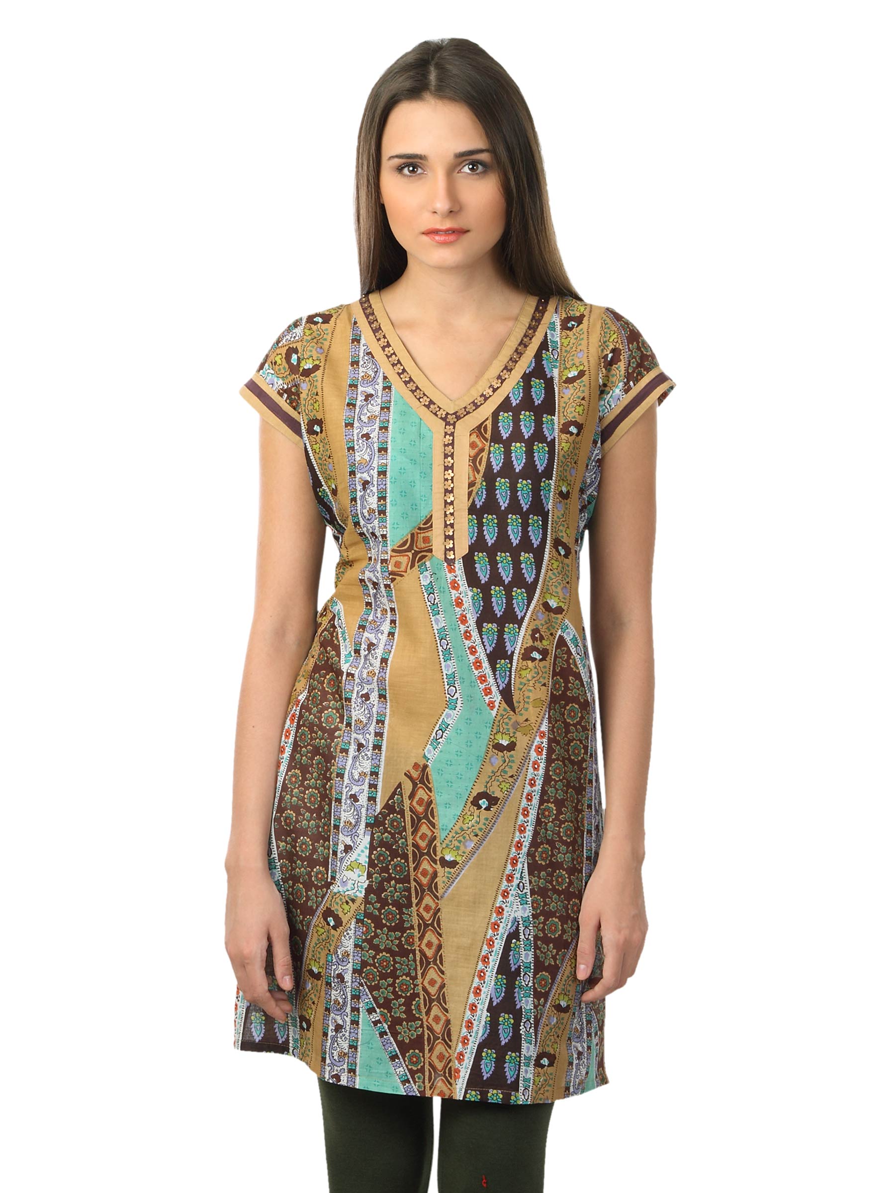 Diva Women Beige Kurti