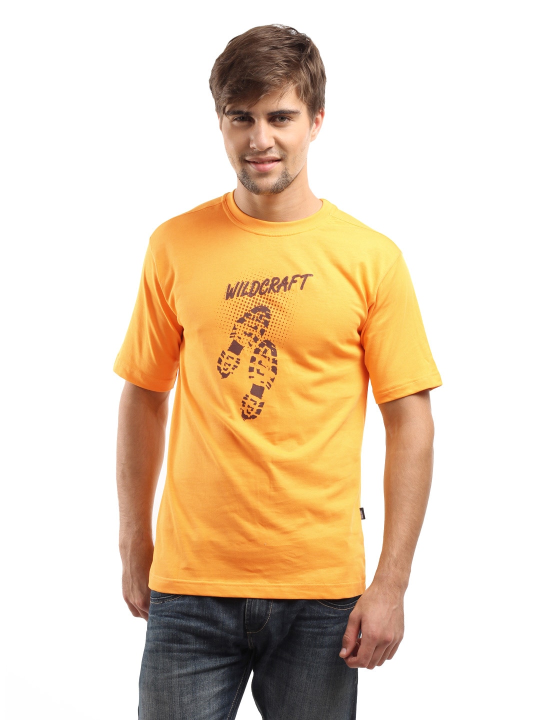 Wildcraft Men Yellow T-shirt