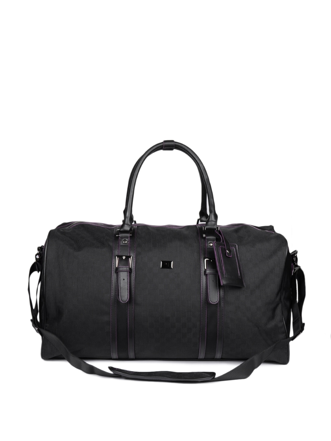 Peter England Unisex Black Duffle Bag