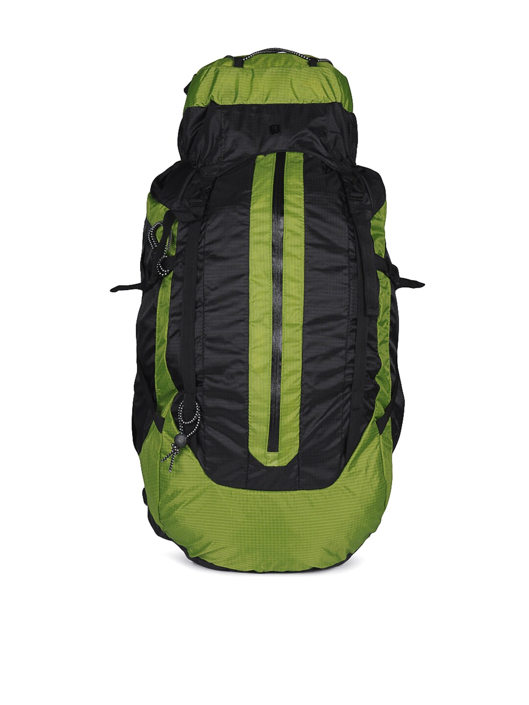 Peter England Unisex Black & Green Hiking Backpack