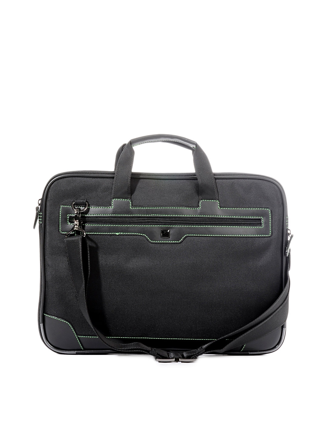 Peter England Unisex Black Laptop Bag
