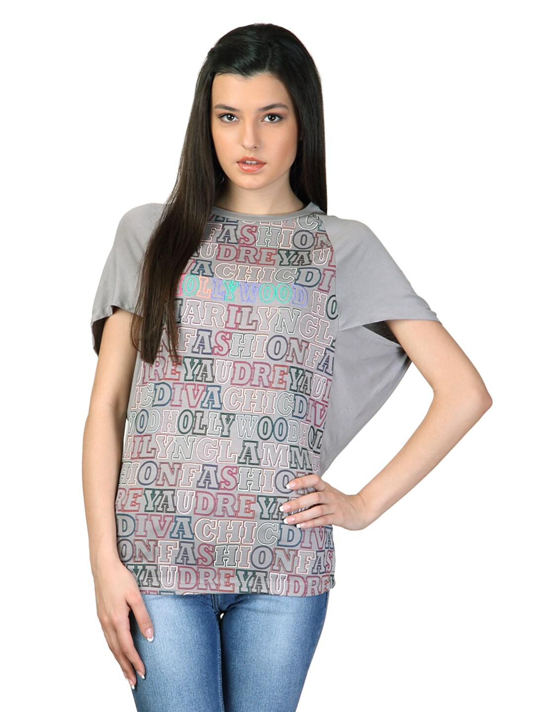 Arrow Woman Grey Printed Top