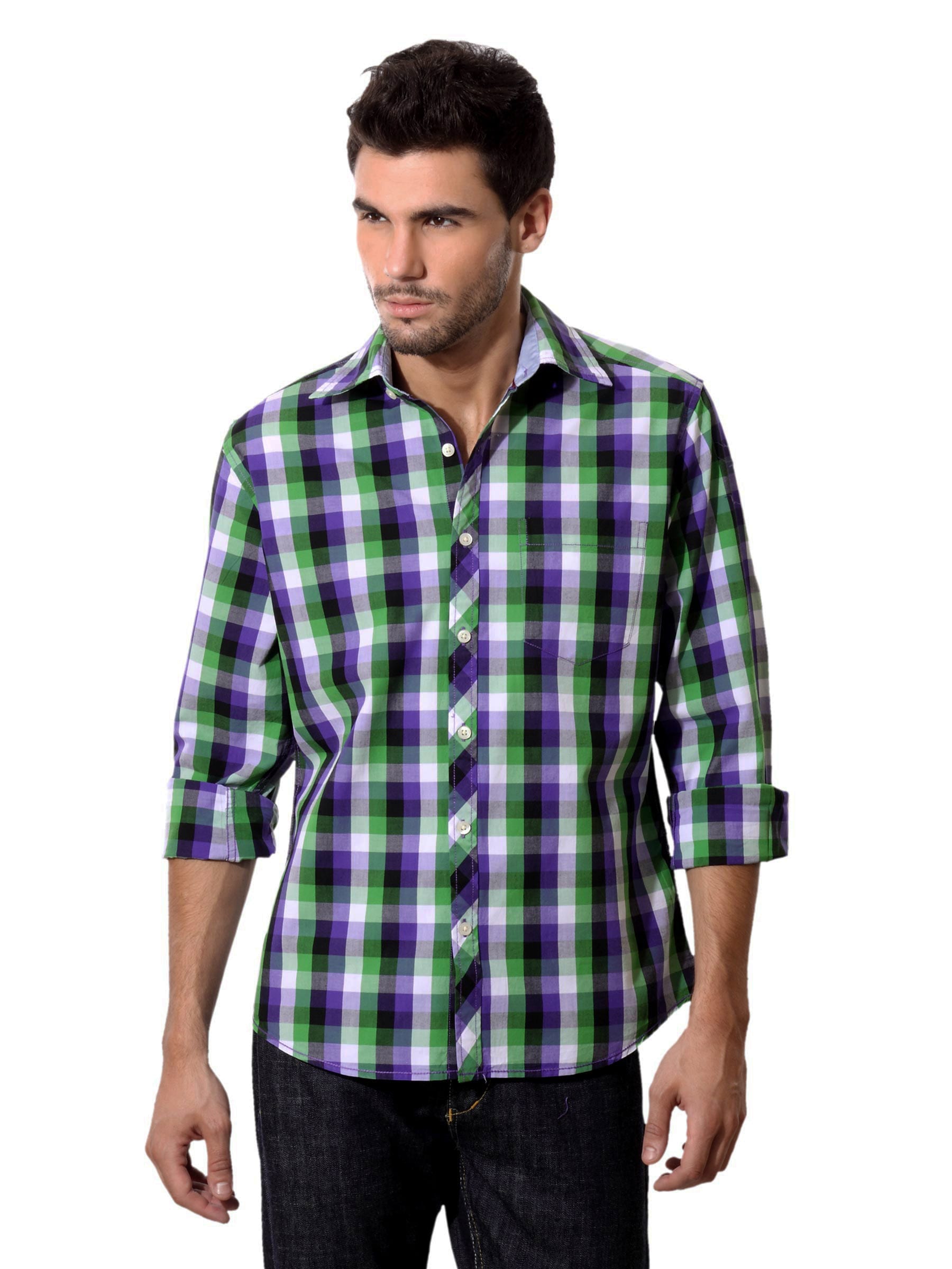 Peter England Men Multi Coloured Casual Shirt