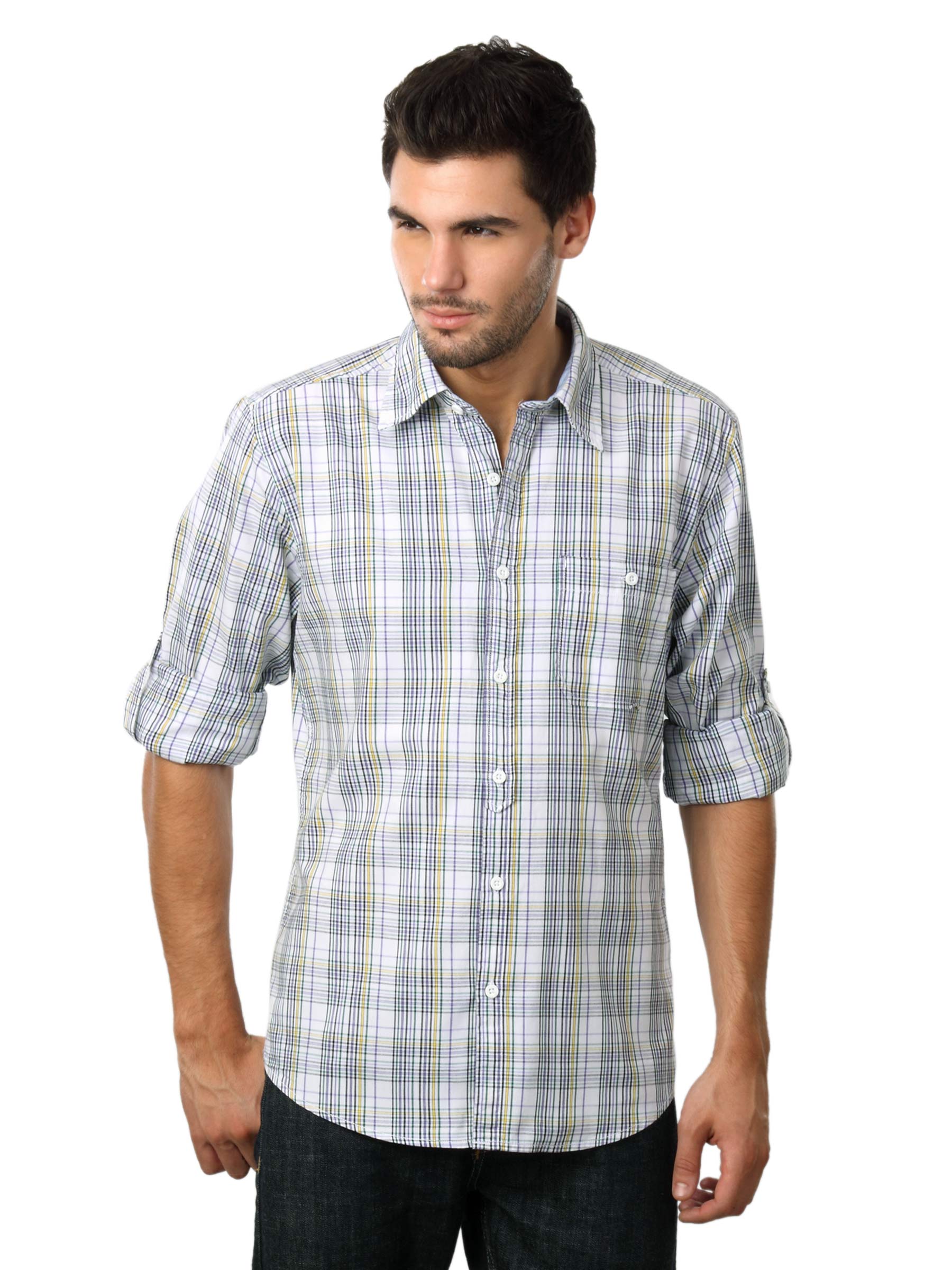 Peter England Men Multi Coloured Casual Shirt