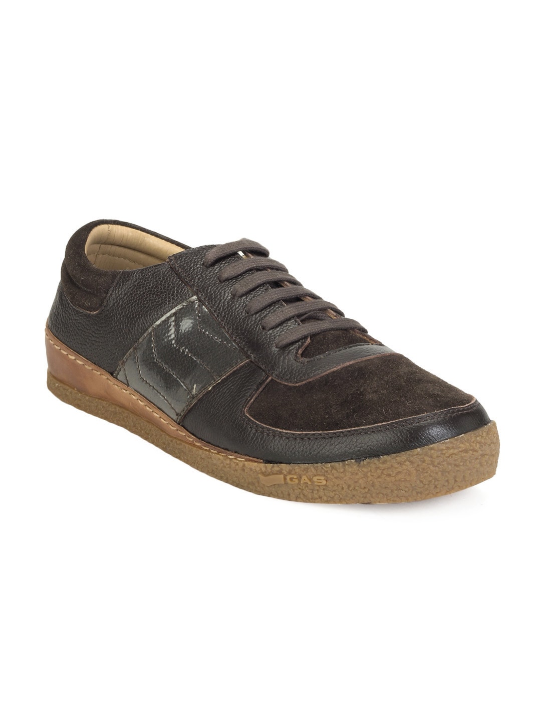 Gas Men Brown Cutback Shoes