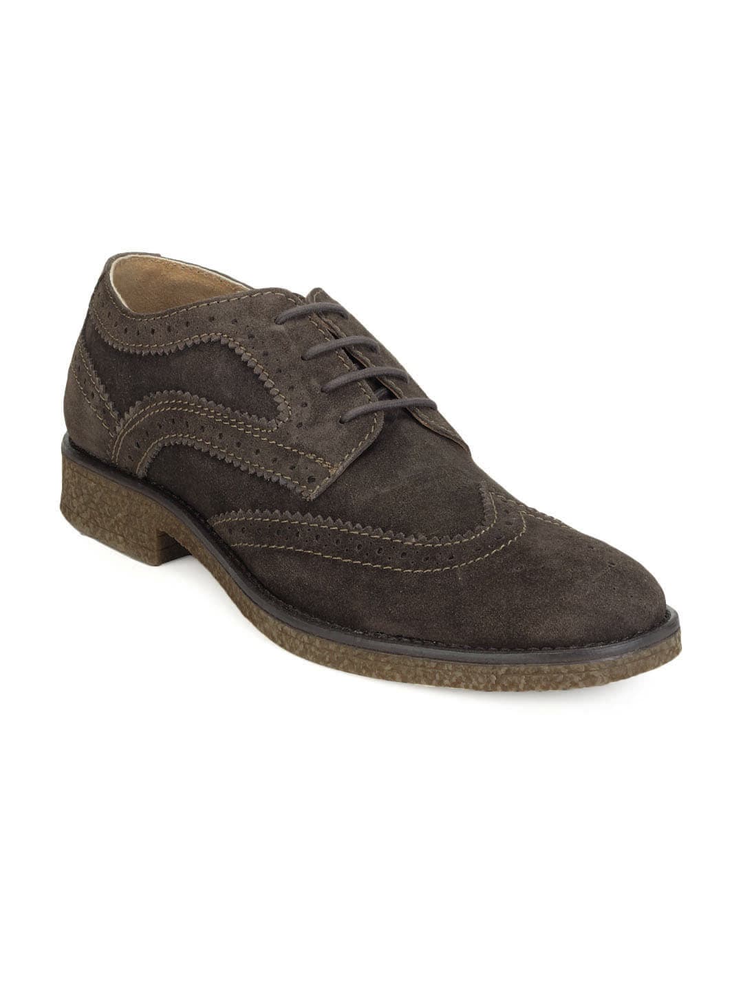 Gas Men Brown Lear Shoes