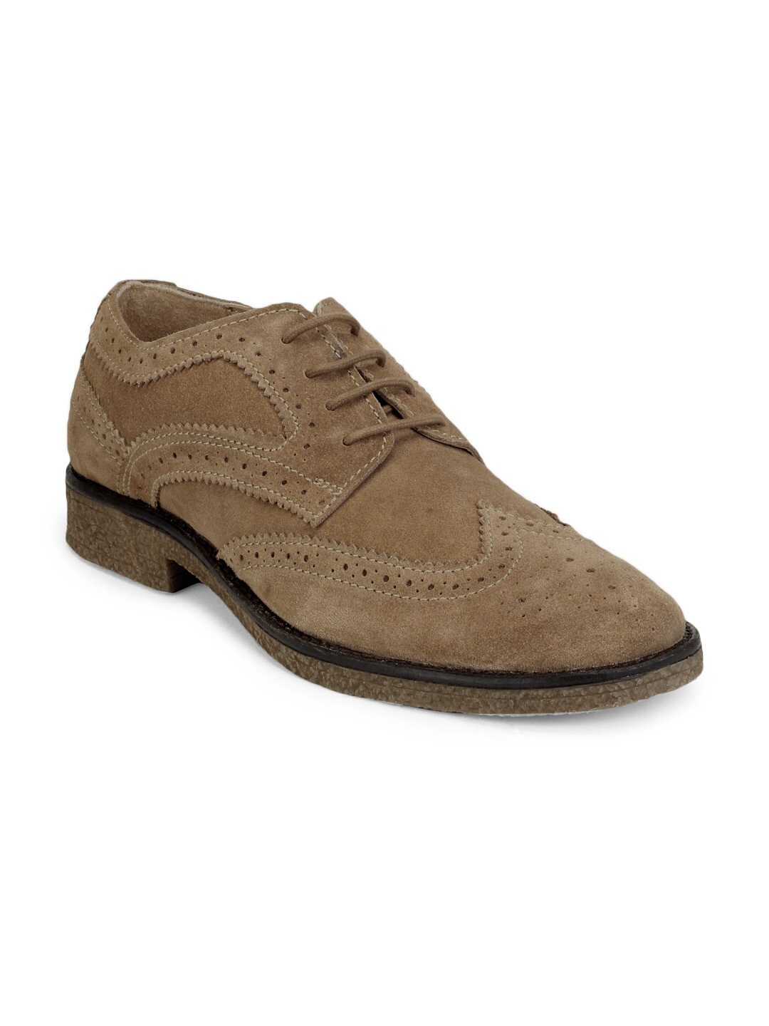 Gas Men Brown Lear Shoes