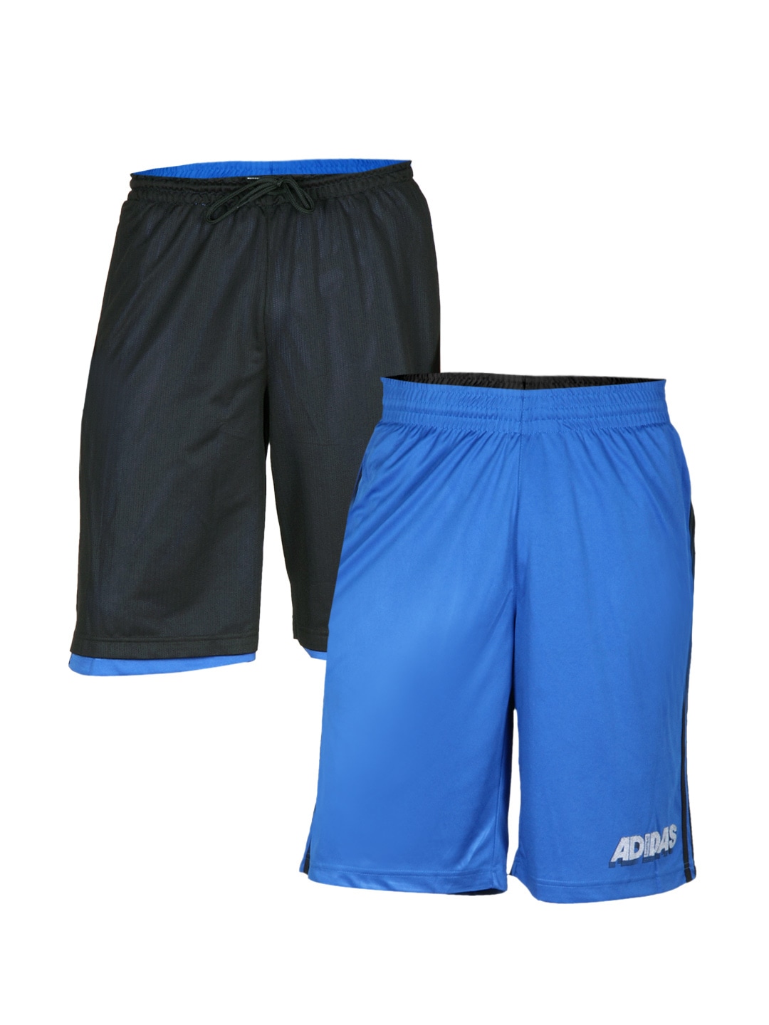 ADIDAS Men Blue Reversible Shorts