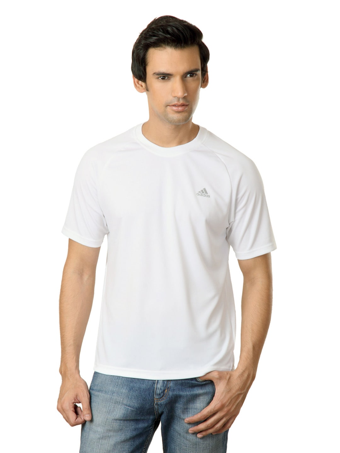 ADIDAS Men White T-shirt