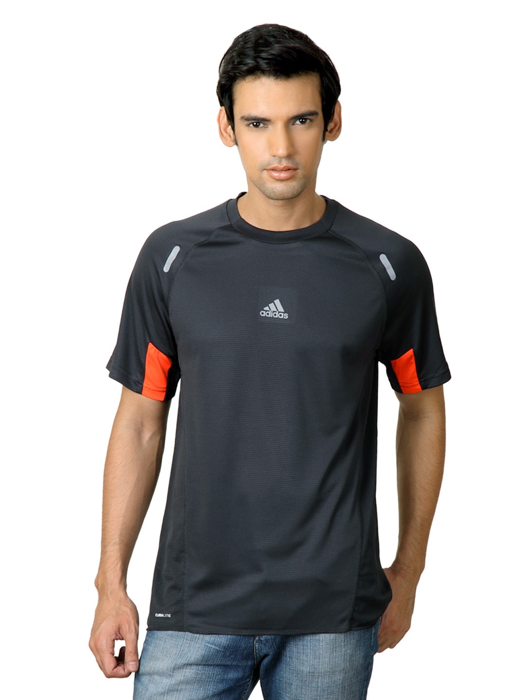 ADIDAS Men Black T-shirt