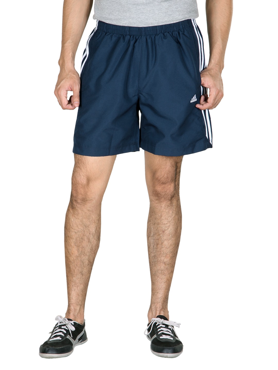 ADIDAS Men Navy Blue Shorts