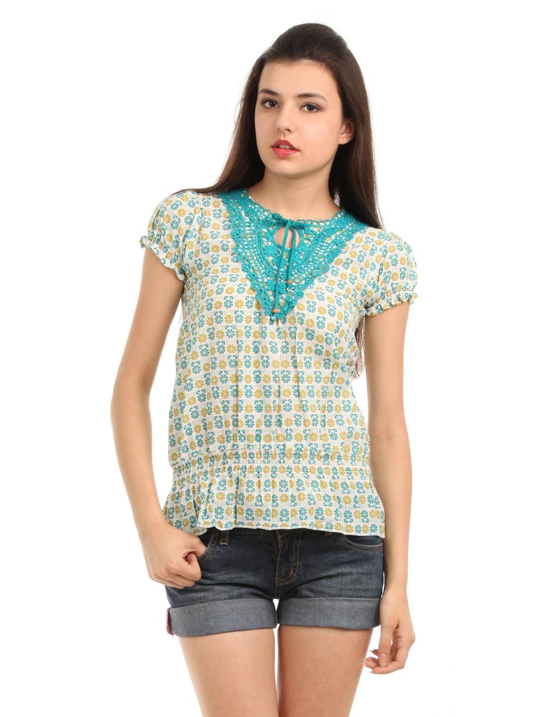 Mumbai Slang Women White Printed Top