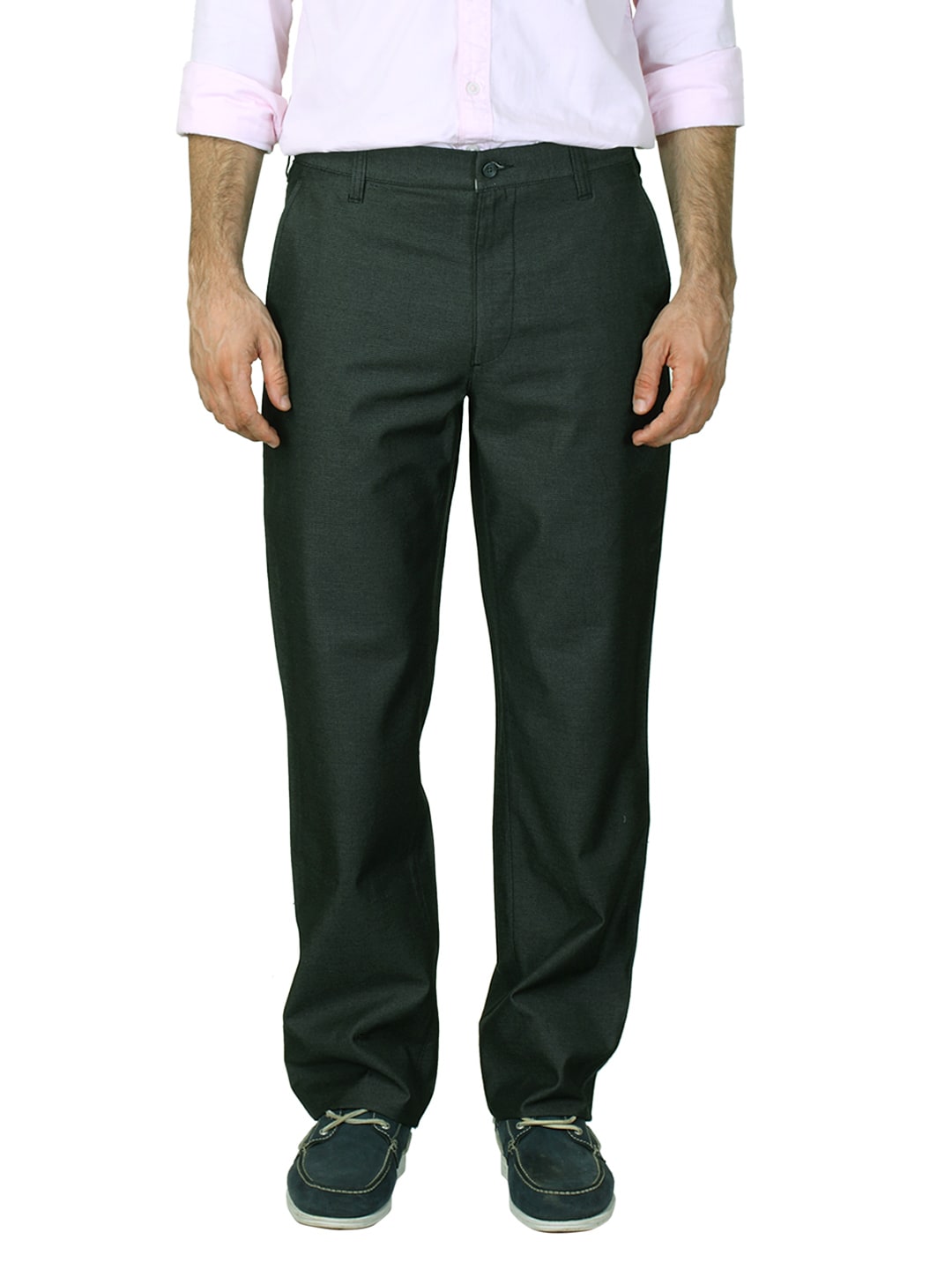 Scullers Men Grey Trousers