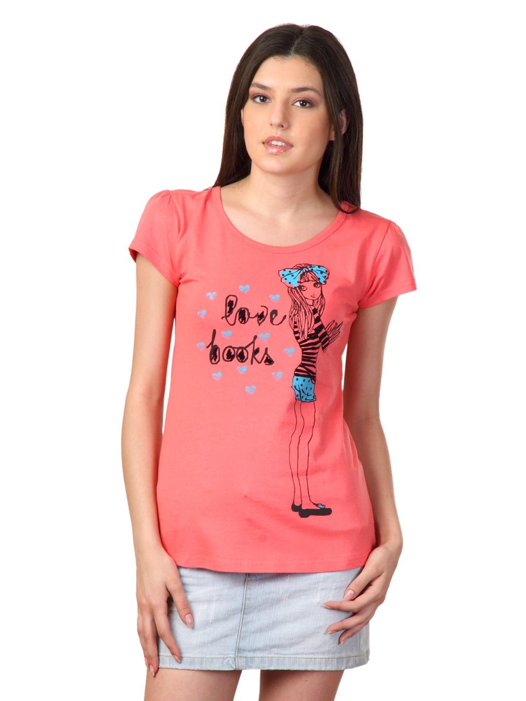 Tokyo Talkies Women Peach Printed Top