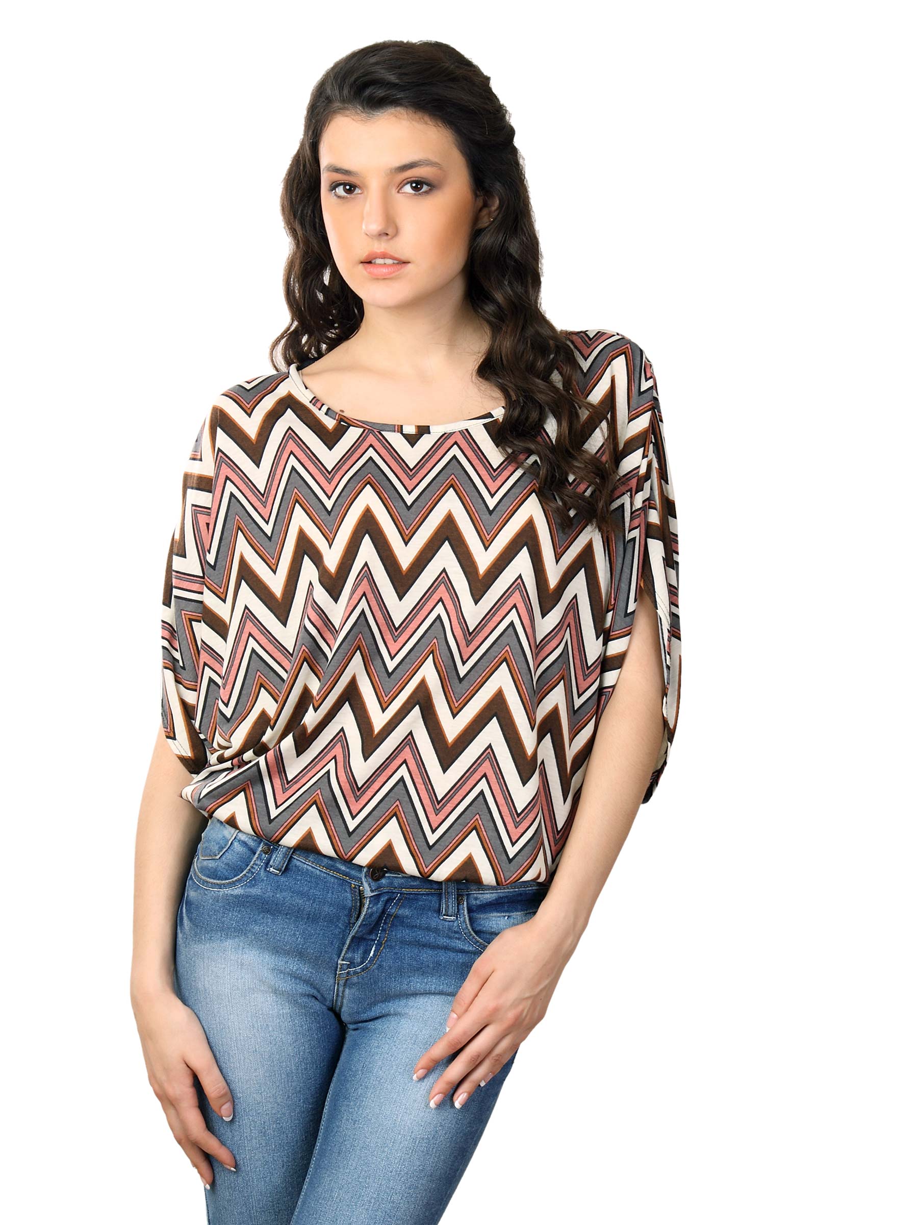 Tonga Women Brown & Beige Top