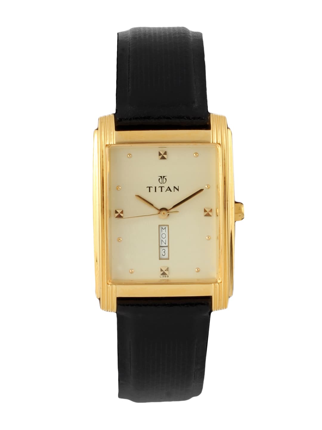 Titan Men Cream-Coloured Dial Watch NB1072YL06