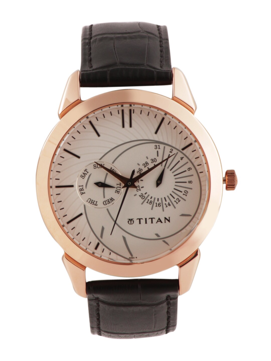 Titan Men White Chronograph Watch