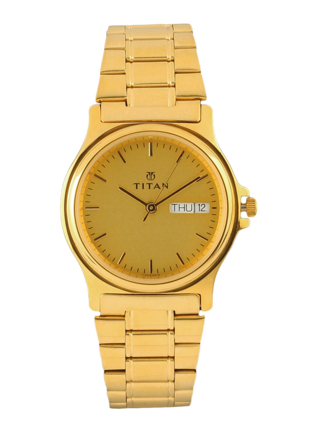 Titan Men Gold-Toned Watch NB390YM03