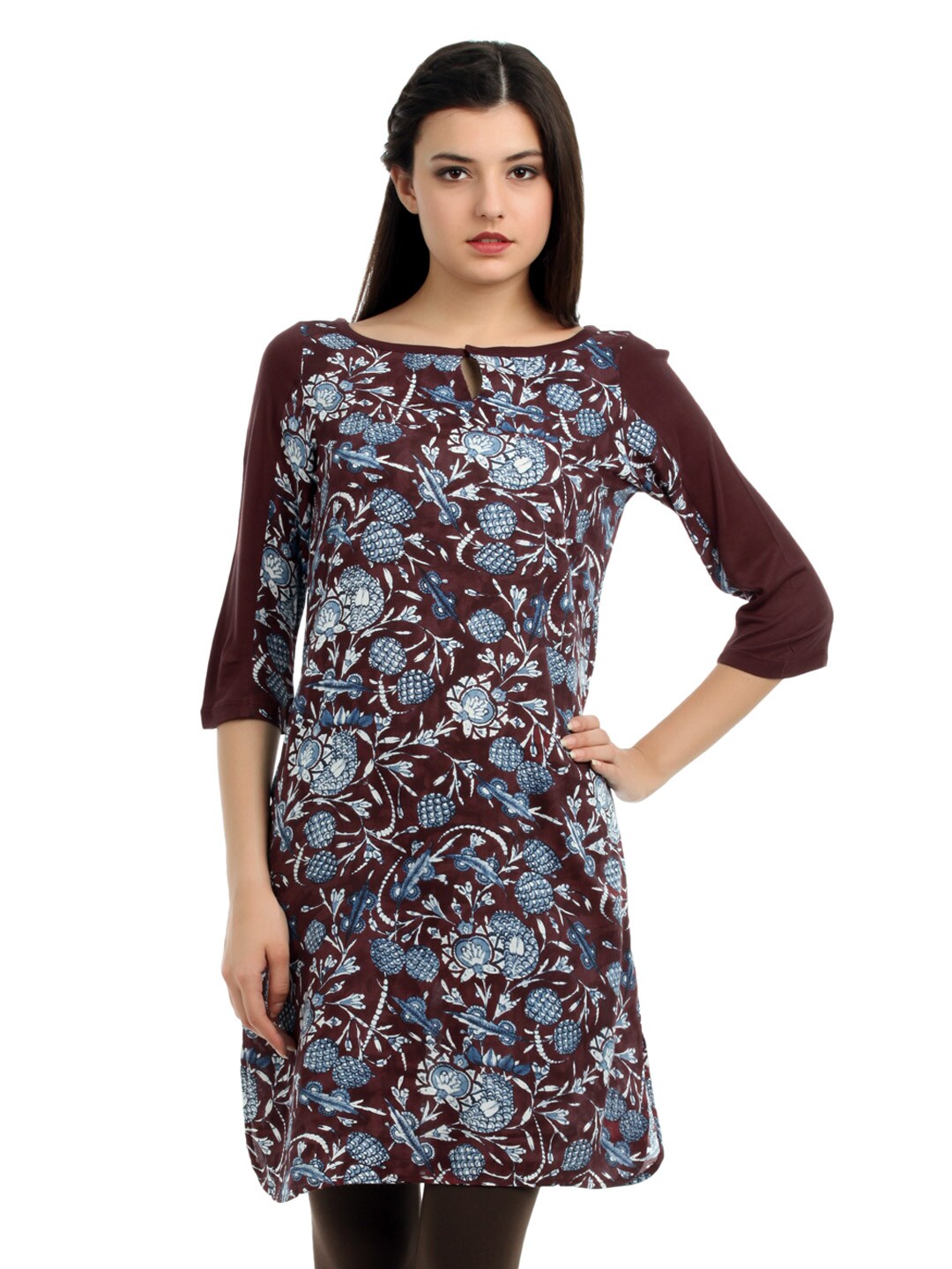 W Women Maroon Kurta