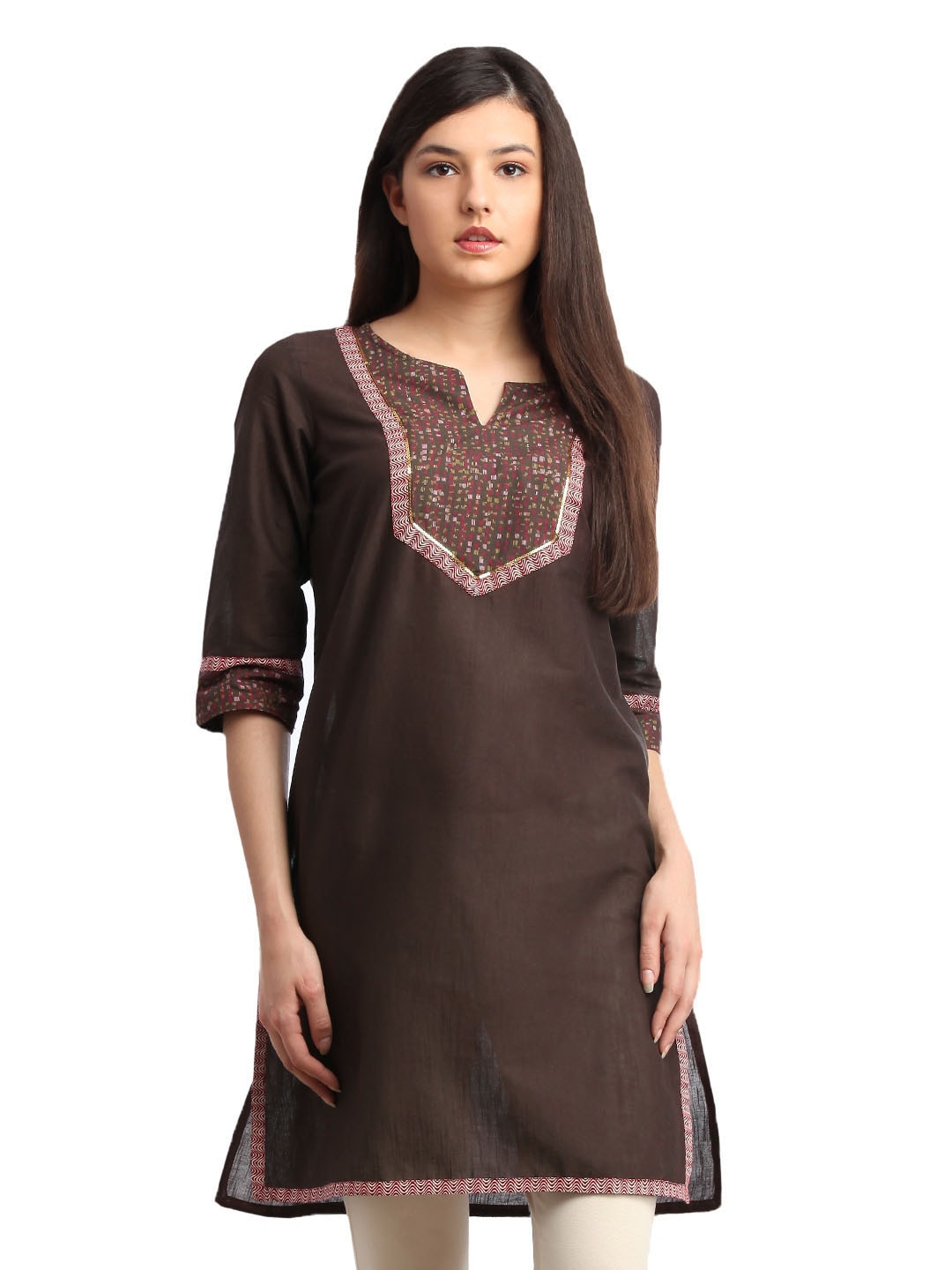 Aurelia Women Brown Kurta