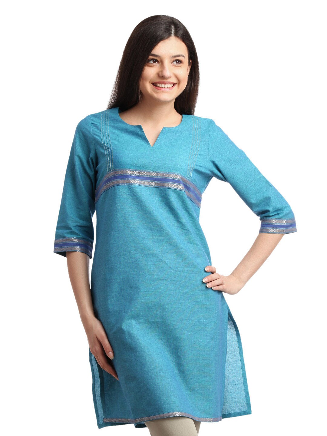 Aurelia Women Blue Kurta