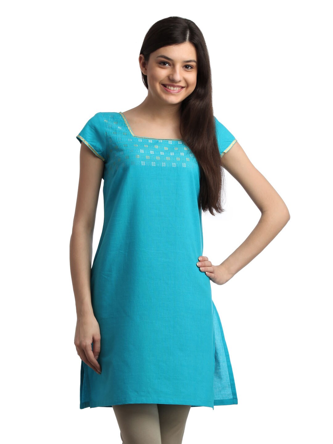 Aurelia Women Blue Kurta