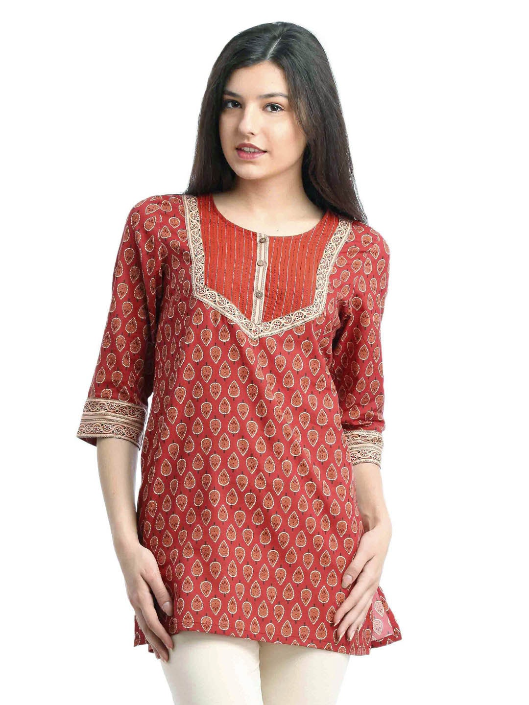 Aurelia Women Rust Kurti