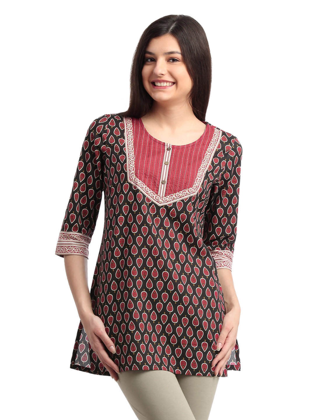 Aurelia Women Black Kurti