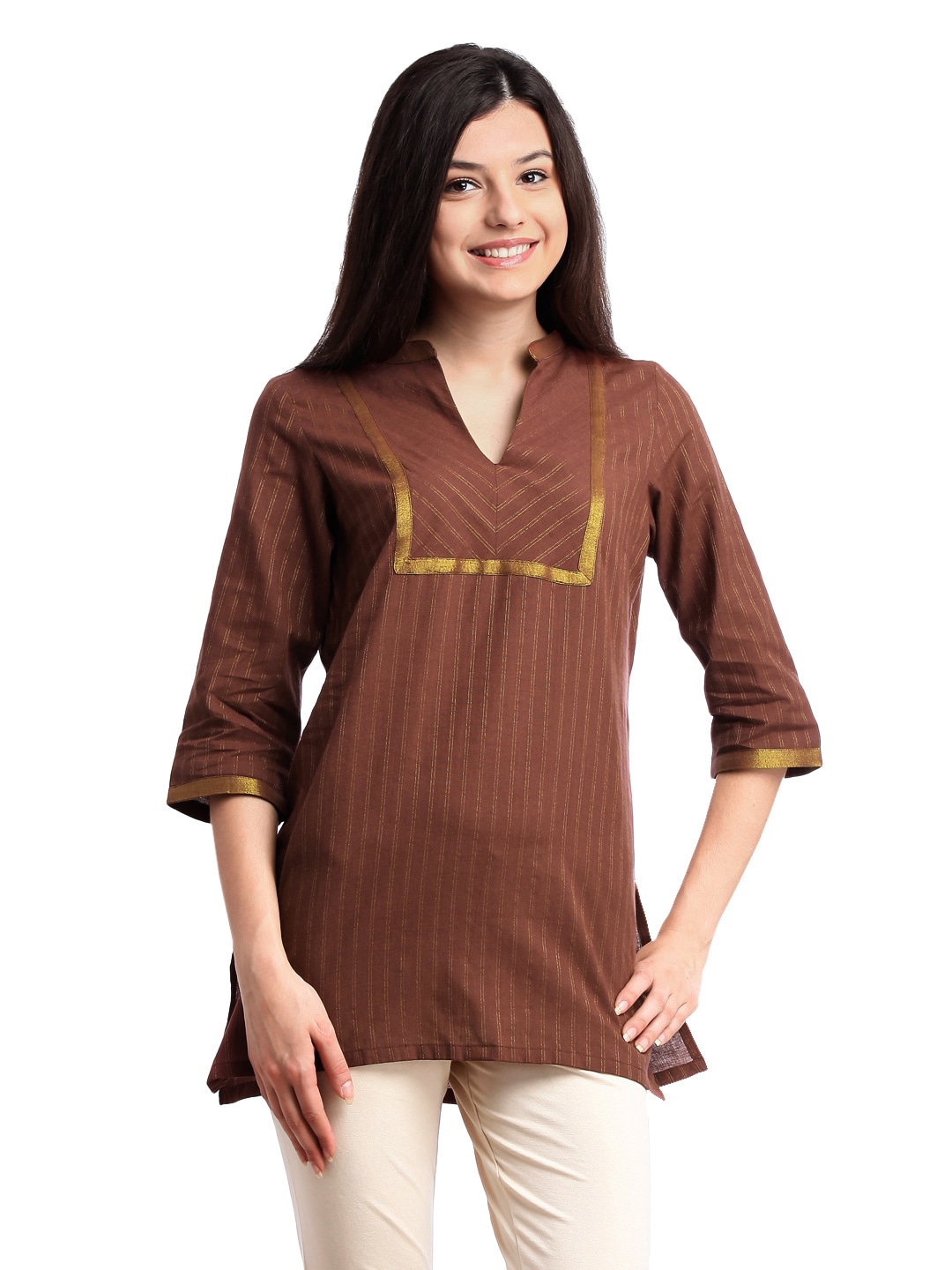 Aurelia Women Brown Kurti