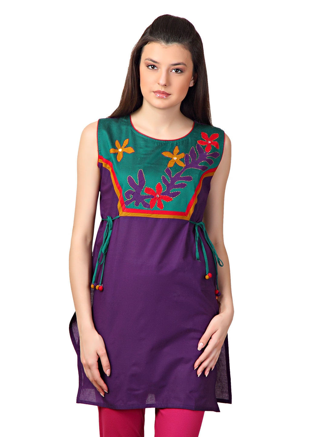 Span Women Purple Kurta